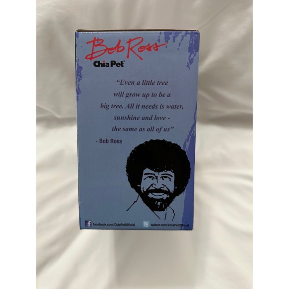 Bob Ross Chia Pet Handmade Planter The Joy of Painting New in Box - Picture 4 of 5